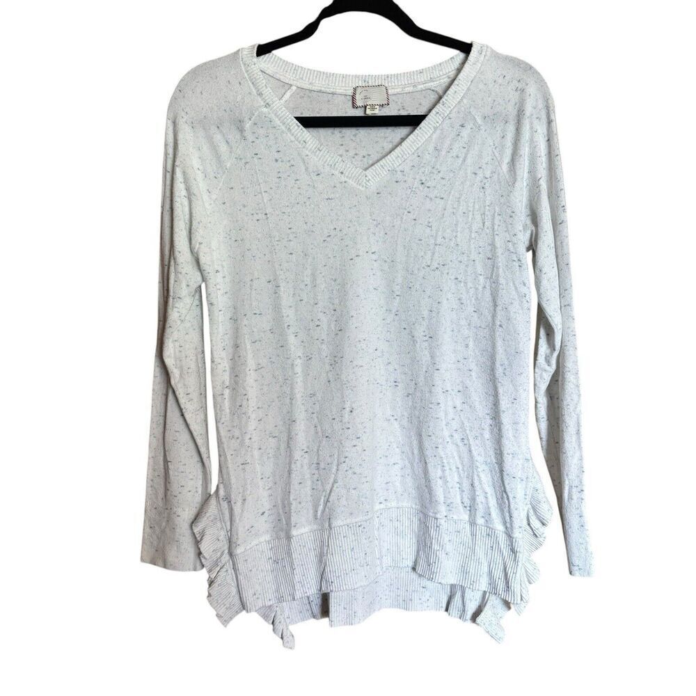 Postmark Anthropologie Tunic Top Womens XS Multicolor Speckled Stretch Blouse